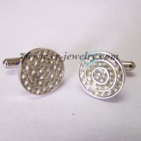 Sell Stainless Steel Carbon fiber inlaid cufflinks BRC003