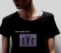 Sell ELbacklight/EL fashion clothes/EL T-shirt/EL sound activated