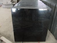 Sell black galaxy granite tiles polished finish