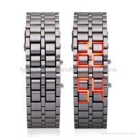 Sell Iron Samurai Japanese Inspired Red LED Watch(FW-804)