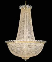 small and large crystal chandelier