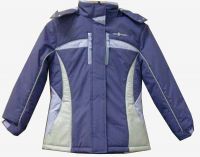 Girls poly-pongee jacket w/coating