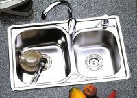 Sell Stainless steel kitchen sink (SUS 304, UPC approved, 1.2mm thick)