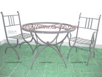 Sell wrought iron furniture, table and chair