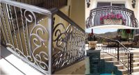 balcony design, iron stair railing, rod iron railing