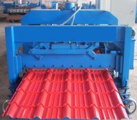 Sell colour steel roof tile roll forming machine