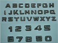 Latest Alphabet & Numbers plate with man-made diamond surface