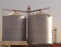 Assembly grain steel silo