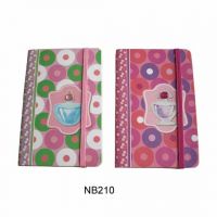 Sell  notebook with elastic band , cardboard paper soft notebook