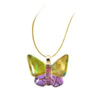 Sell Dichroic lampwork pendant Butterfly