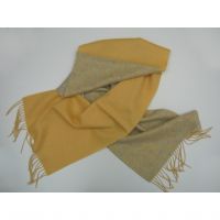 Sell Women 100% lambswool Yellow shawl Y-09009