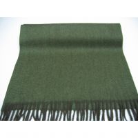 Sell winter 100% cashmere + lambswool green scarf Y-09825