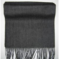 Sell 100%lambswool black friges long scarf Y-09118B