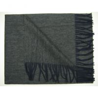 Sell black & grey cashmere & wool long winter scarf Y-09117