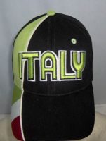 Sell ITALY National flag 7 panel cap