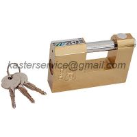 Sell rectangle titanium plated padlock