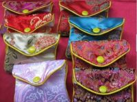 Sell China silk pouch with zipper closure