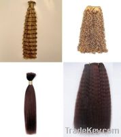 Sell curly human hair weaving