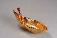 Gold Plated Leaf Dish