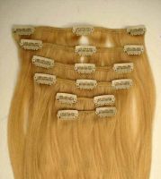 sell clip  hair extension -100% human hair extensions