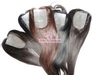 Sell T--closure hair extension in remy quality