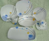 Sell 48 pcs porcelain dinnerware