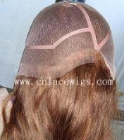 Sell human hair wig, hand tied wig, full lace wig, French/Swiss lace Wig6