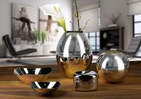 VIRAGE - silver plated vases and bowls