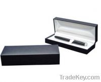 top grade elegant plastic pen box with pu cover