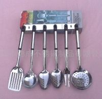 Sell  7pcs kitchen utensil set with black head (pp)