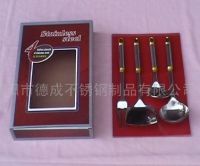 Sell 4pcs kitchen utensil set with gold head