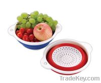 Sell 12" TPR Plastic Square Folding Colander-Customized Color