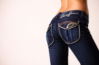 Designer label jeans
