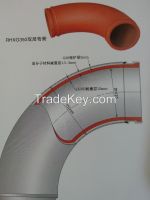 twin elbow for concrete pump elbow