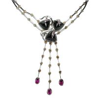 Sell Silver Necklace with Gemstones