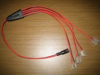 Sell 1 To 4 Way DC Power Splitter Cable With Terminal Block