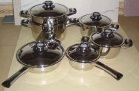 Sell Luxury 11pcs stainless steel cookware set