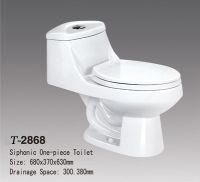 Sell one piece syphon toilet