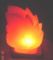 Sell Rock salt Lamp Leaf Shape