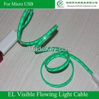 EL Visible Flowing Light Charge Cable for Iphone5