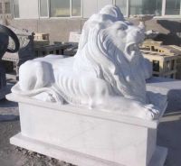 Sell hand carved stone lion statue