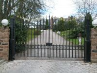 Iron garden Gate with posts WS-10339 (ironworks)
