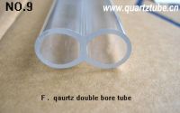 Sell double bore quartz tubes