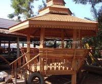 Garden Gazebo, Asian style, Made of selected Hardwood