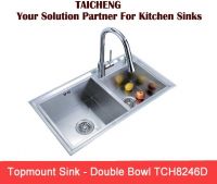 Handmade Stainless Steel Sink TCH8246D