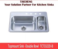 Above Counter Stainless Steel Sink TCT3322D-B
