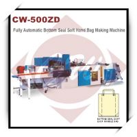 CW-500ZD Automatic Bottom Sealing Soft Loop Handle Bag Making Machine