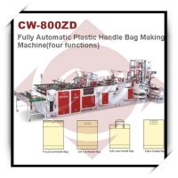 Sell CW-800ZD  Fully  Automatic Plastic Handle  Bag Making Machine
