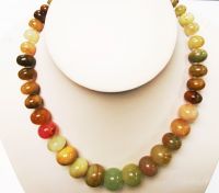 Sell necklace, multicolouir agate (#0242)