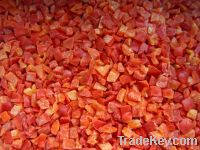 frozen red pepper dices 10x10mm